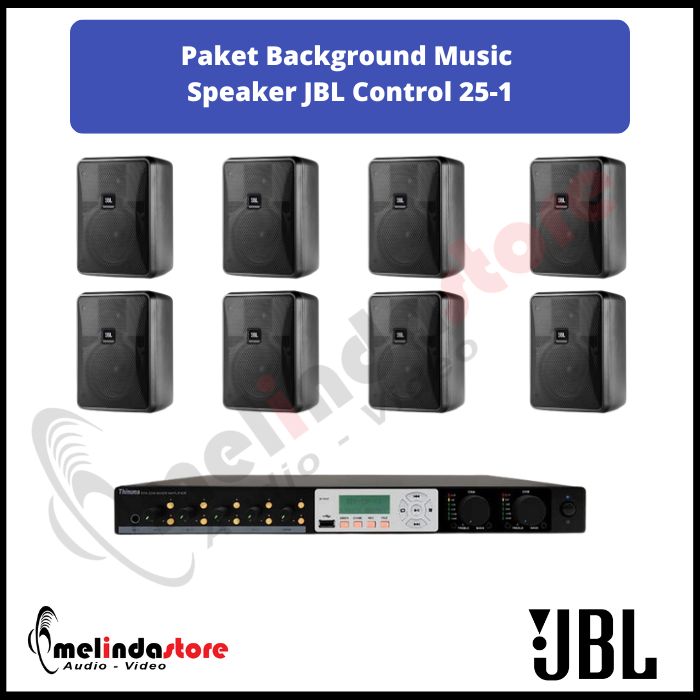 Paket Sound System Background Music Speaker JBL 25-1 | 8 Speaker